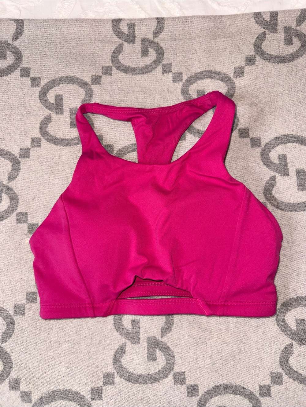 Alphalete Fuchsia Racerback Sports Bra